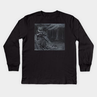 Forest Lullaby Kids Long Sleeve T-Shirt